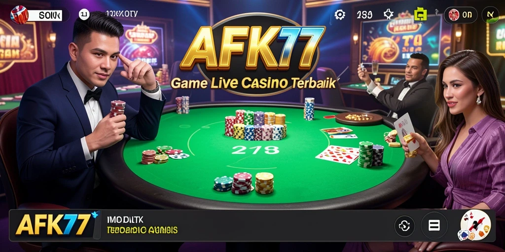 Tampilan gameplay Live Casino yang mengasyikkan dan interaktif.