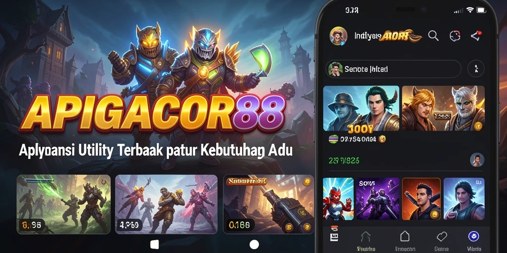 Tampilan antarmuka APIGACOR88 yang sederhana dan fungsional.