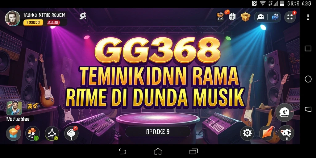Screenshot gameplay GG368 menampilkan pengalaman musik yang menyenangkan.