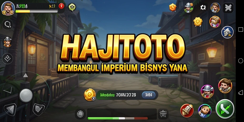 Screenshot gameplay menunjukkan aksi membangun bisnis di HAJITOTO.