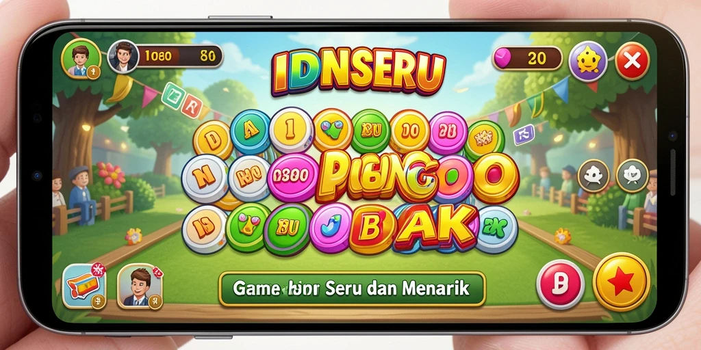 Screenshot gameplay IDNSERU menampilkan suasana Bingo yang menggembirakan.