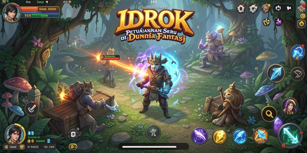 Gameplay mendebarkan di dunia fantasi IDROK