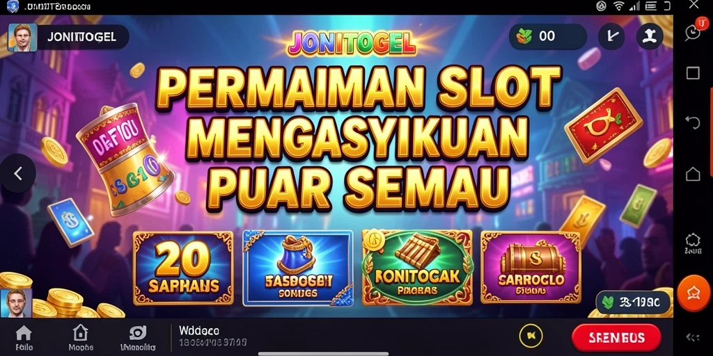 Tampilan gameplay JONITOGEL yang menarik dan seru.