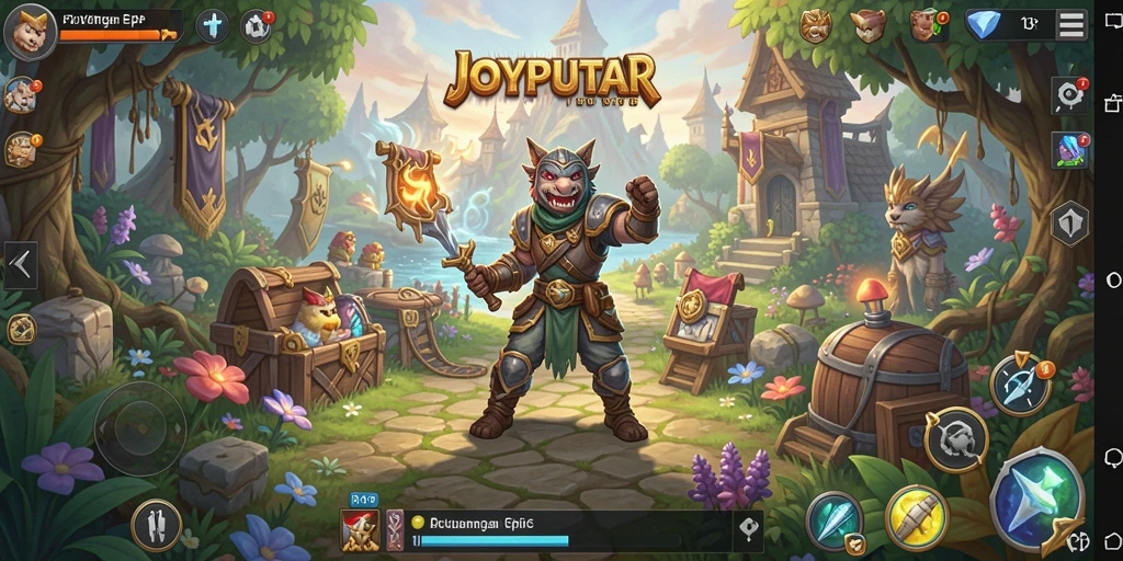 Tampilan indah dari gameplay RPG di JOYPUTAR