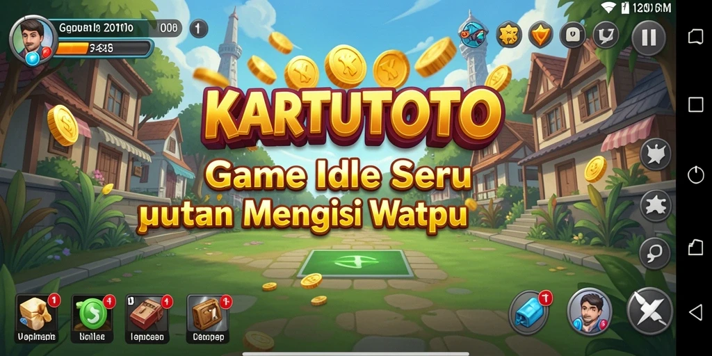 Screenshot gameplay KARTUTOTO yang menampilkan pengelolaan sumber daya yang seru.