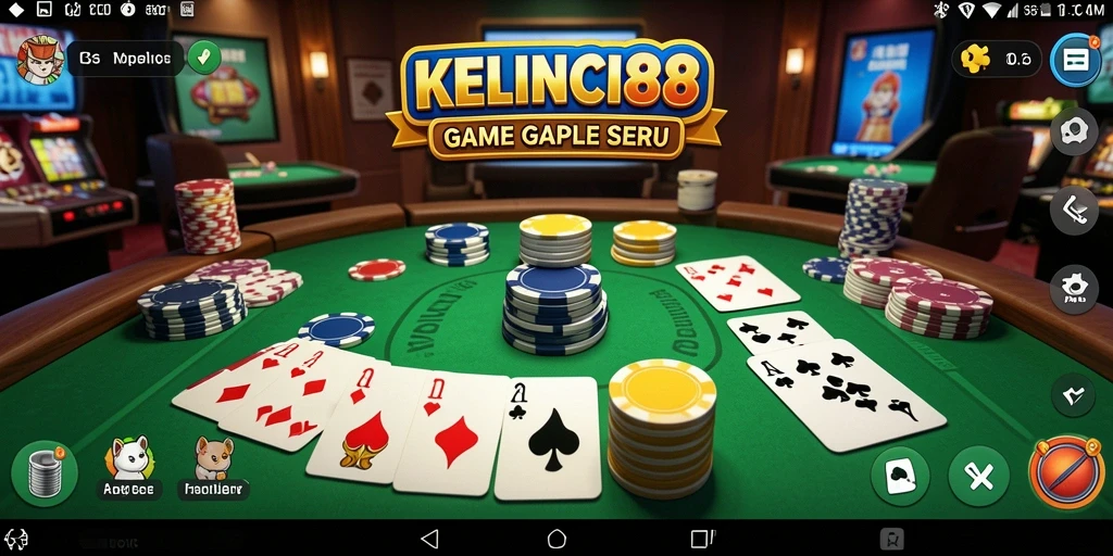 Tampilan gameplay Gaple yang menarik dan interaktif di KELINCI88.