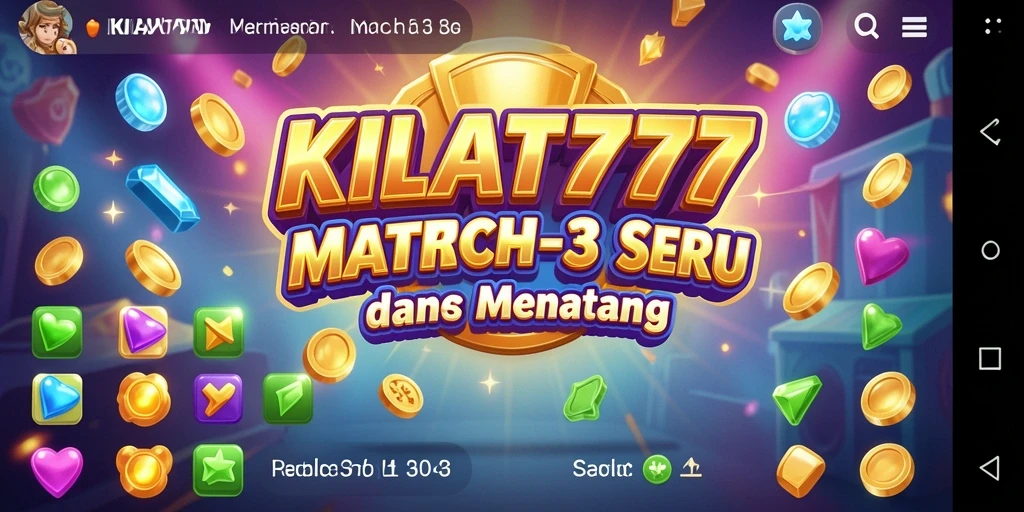 Tampilan gameplay KILAT777 yang penuh warna dan menantang.
