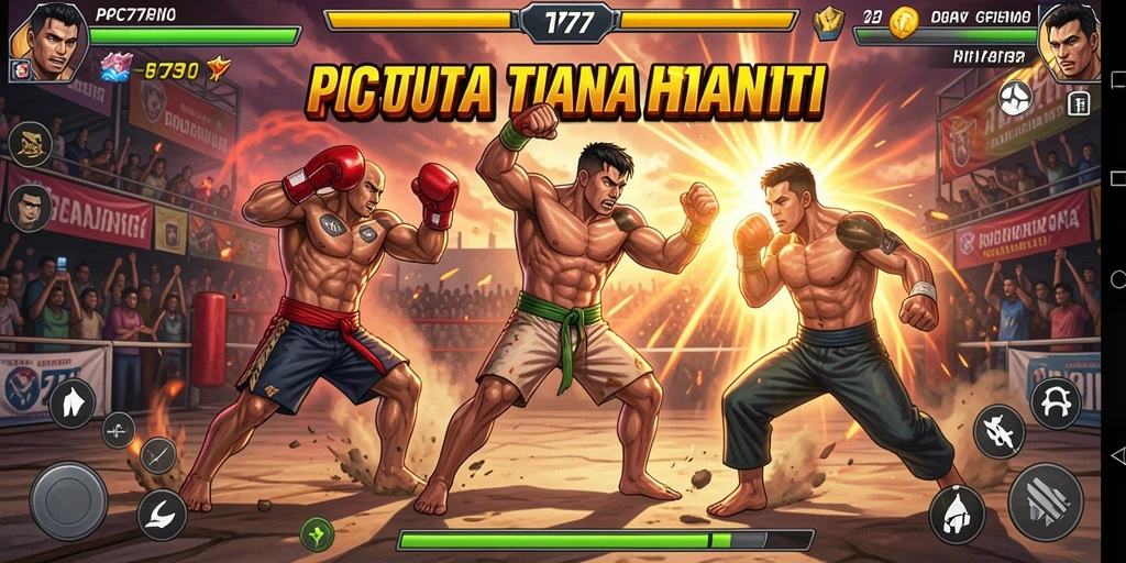 Tampilan penuh aksi dari pertarungan di PC777.