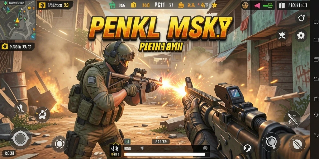 Screenshot menunjukkan aksi seru dalam gameplay PG11 dengan karakter yang menarik.