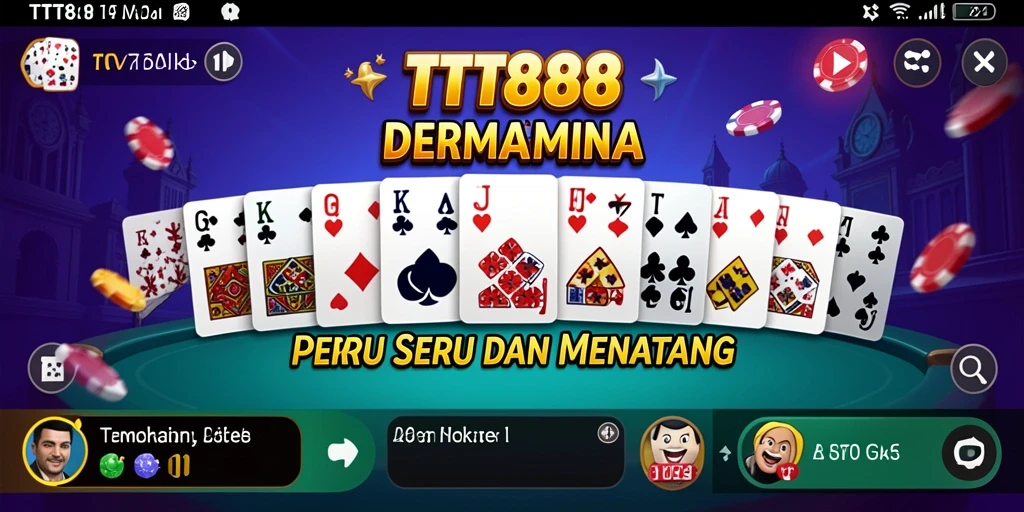 Screenshot gameplay TTT888 yang menampilkan keseruan permainan Domino.